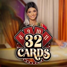 32 Cards slot logo by Ezugi at Blaze Spins Casino