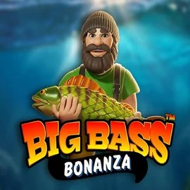 Slots logo of Big Bass Bonanza from Pragmatic Play at Blaze Spins Casino