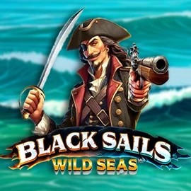 Black Sails Wild Seas online game logo by Infinity Dragon Studios on blazespinss.com