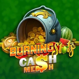 Burning Slots Cash Mesh slot logo by BF Games at Blaze Spins Casino