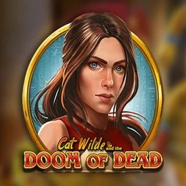 Official Slots logo: Cat Wilde and the Doom of Dead by Play'n GO at Blaze Spins Casino