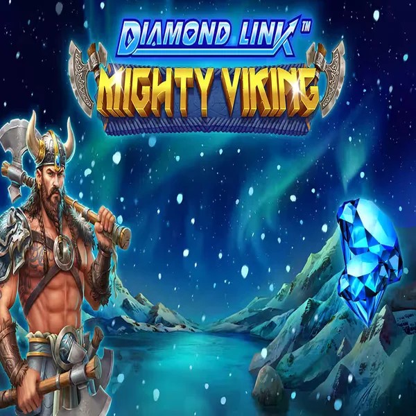 Diamond Link Mighty Viking logo by Greentube at Blaze Spins Casino