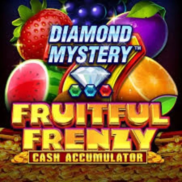 Diamond Mystery Fruitful Frenzy Cash Accumulator by Greentube, showcased at blazespinss.com – game logo