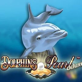 Dolphins Pearl Deluxe by Novomatic, showcased at blazespinss.com – game logo