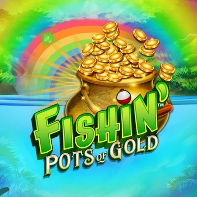 Fishin Pots Of Gold logo by Gameburger Studios Blaze Spins Casino