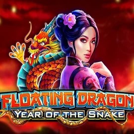 Floating Dragon Year of the Snake online game logo by Pragmatic Play on blazespinss.com