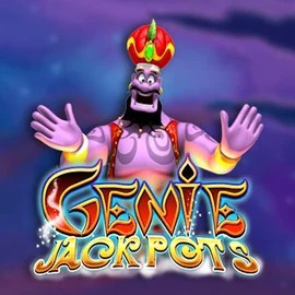 Genie Jackpots logo by Blueprint Gaming at Blaze Spins Casino