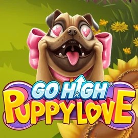 Go High Puppy Love online game logo by RubyPlay on blazespinss.com
