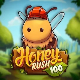 Honey Rush 100 casino game by Play'n GO – featured logo at Blaze Spins Casino