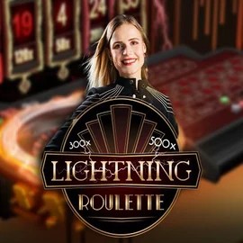 Lightning Roulette by Evolution, showcased at blazespinss.com – game logo