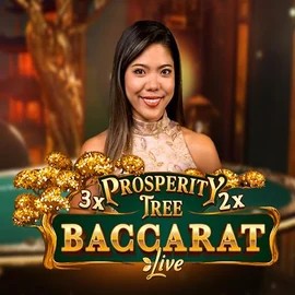 Prosperity Tree Baccarat online game logo by Evolution on blazespinss.com