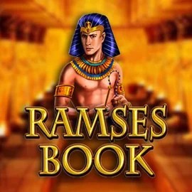 Ramses Book logo by Gamomat at Blaze Spins Casino