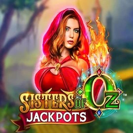 Sisters Of Oz Jackpots online game logo by Triple Edge Studios on blazespinss.com