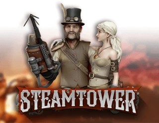 Steam Tower Slot logo by NetEnt at Blaze Spins Casino