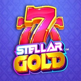 Stellar Gold logo by Snowborn Games at Blaze Spins Casino