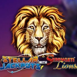 Enjoy Stellar Jackpots with Serengeti Lions by Lightning Box Game – logo hosted on blazespinss.com